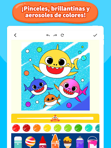 Captura de pantalla de Tiburón Bebé para Colorear