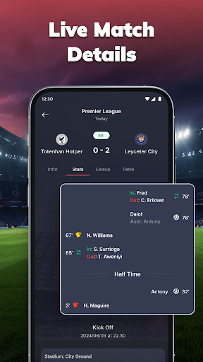 Captura de pantalla de MatchLive Resultados de Fútbol