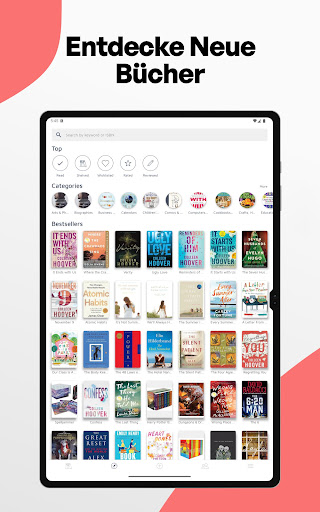 Bookshelf-Virtuelle Bibliothek Screenshot