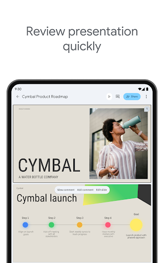 Captura de pantalla de Presentaciones de Google