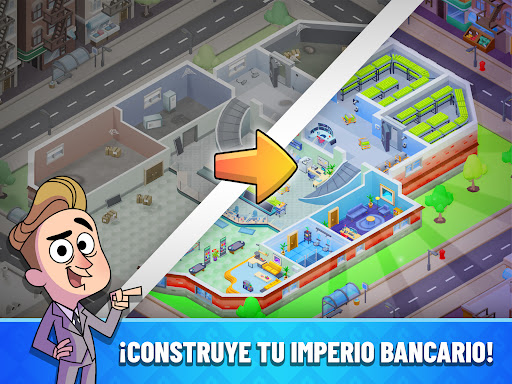Captura de pantalla de Idle Bank Tycoon: Hazte rico