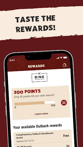 Captura de pantalla de Outback Steakhouse