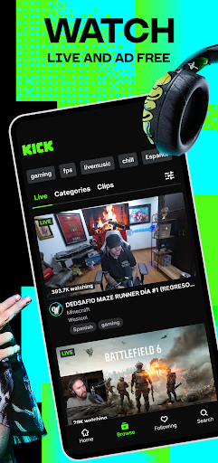 KICK: Live Streaming screenshot