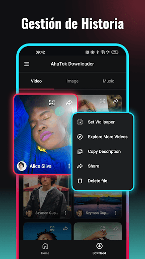 Captura de pantalla de Descargar Videos TT - Snaptok