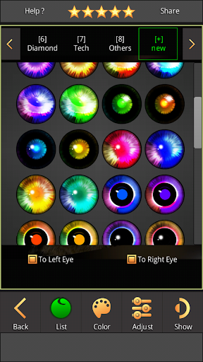 Captura de pantalla de FoxEyes - Change Eye Color
