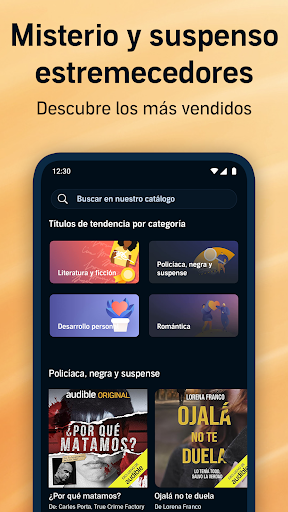 Captura de pantalla de Audible: Audiolibros, podcasts