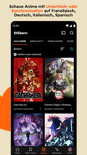 Crunchyroll: Anime-Streaming Screenshot