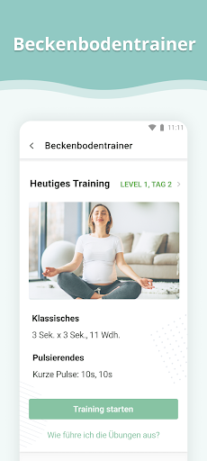 Schwangerschafts-App Screenshot