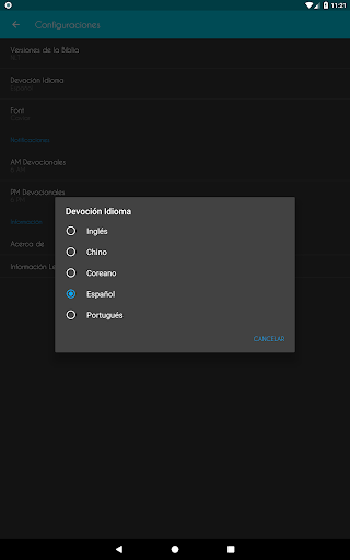 Captura de pantalla de Biblia Devocional