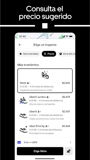 Captura de pantalla de Uber Lite