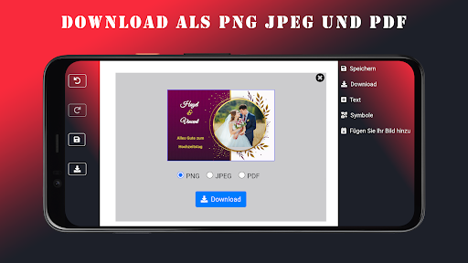 Hochzeitseinladung Screenshot