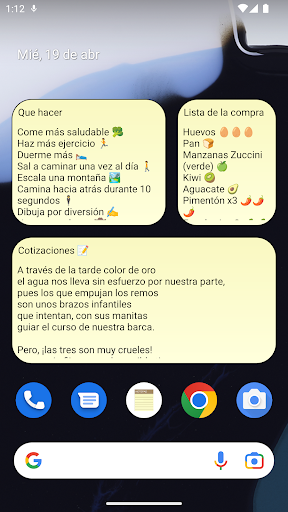 Captura de pantalla de Bloc de notas - notas simples