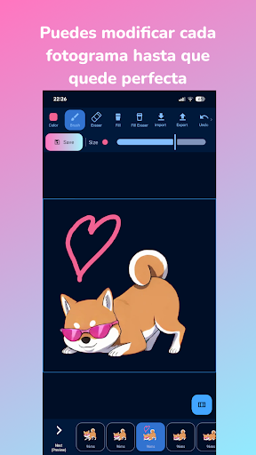 Captura de pantalla de Shimeji:Compañeros de Pantalla