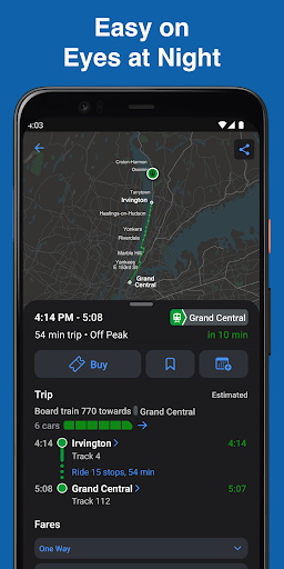 Captura de pantalla de MTA TrainTime
