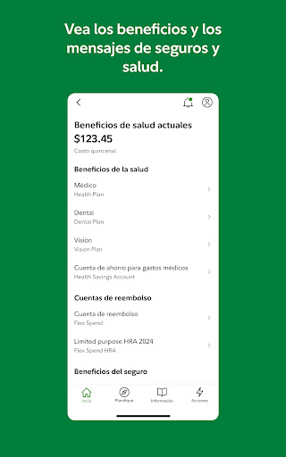 Captura de pantalla de NetBenefits - Fidelity at Work