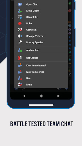 Captura de pantalla de TeamSpeak 3 - Voice Chat
