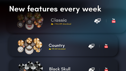 Captura de pantalla de Classic Drum: batería