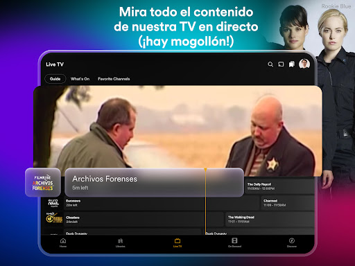 Captura de pantalla de Plex: TV en vivo, pelis y más