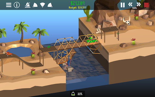 Captura de pantalla de Poly Bridge 2