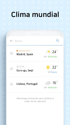 Captura de pantalla de Pantalla del Clima