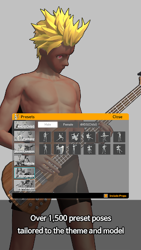 Captura de pantalla de Easy Pose - 3D pose making app