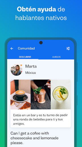 Captura de pantalla de Busuu: Aprende idiomas