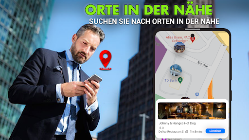 GPS-Karten-Sprachnavigations Screenshot
