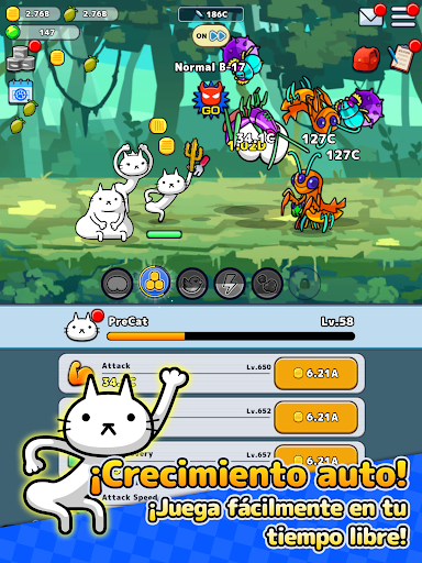 Captura de pantalla de PreCats! RPG Gatos Ociosos