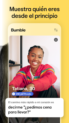 Captura de pantalla de Bumble: Citas y Conocer Gente