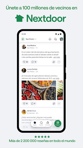 Captura de pantalla de Nextdoor: Red del barrio