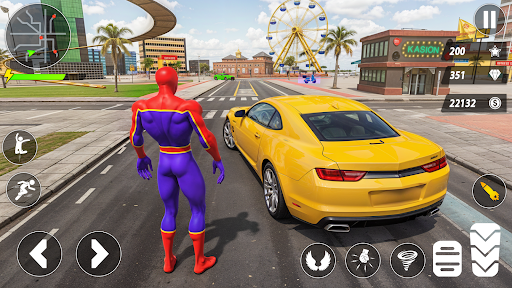 Captura de pantalla de Spider Robot Hero Car Games