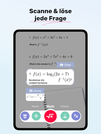 Homework AI – Mathe & Aufsätze Screenshot
