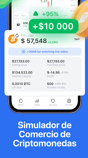 Captura de pantalla de Cryptoguru: Trading Simulador