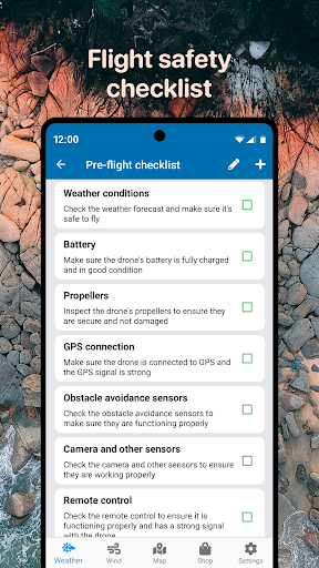 Captura de pantalla de Drone Forecast: DJI UAV Volar