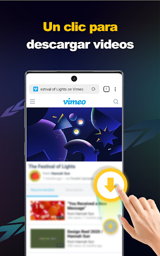 Captura de pantalla de Descargador de vídeos HD