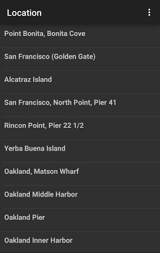 Captura de pantalla de Tide Table Chart