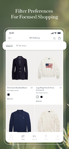 Captura de pantalla de Ralph Lauren: Luxury Shopping