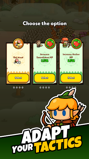 Captura de pantalla de Tiny Warriors Rush: Idle TD