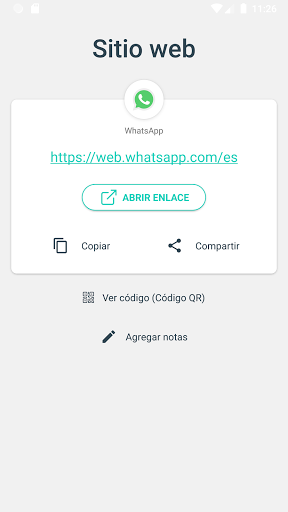 Captura de pantalla de Escáner de código QR