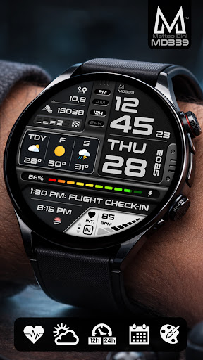 Captura de pantalla de MD339 Digital watch face