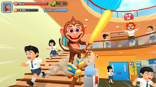 Monkey Student: School Prank screenshot