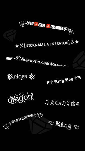 Captura de pantalla de Generador de apodos: NickName