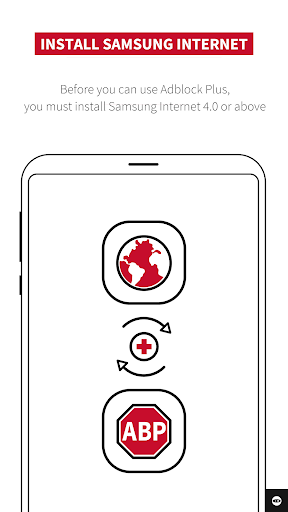 Captura de pantalla de ABP para Samsung Browser