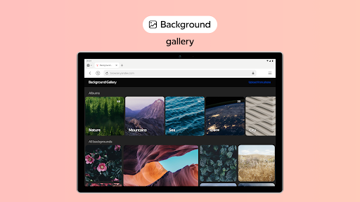 Captura de pantalla de Yandex Browser