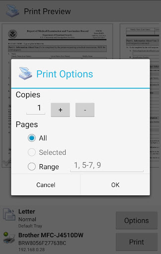 PrinterShare Mobile Print screenshot