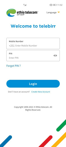telebirr screenshot