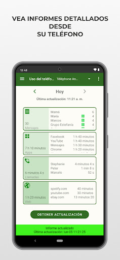 Captura de pantalla de MMGuardian App para Padres