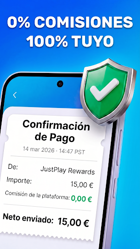 Captura de pantalla de JustPlay - Gana o dona
