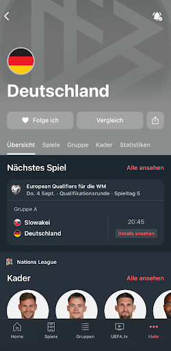 UEFA EURO & Nations League Screenshot