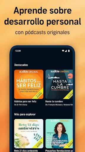 Captura de pantalla de Audible: Audiolibros, podcasts